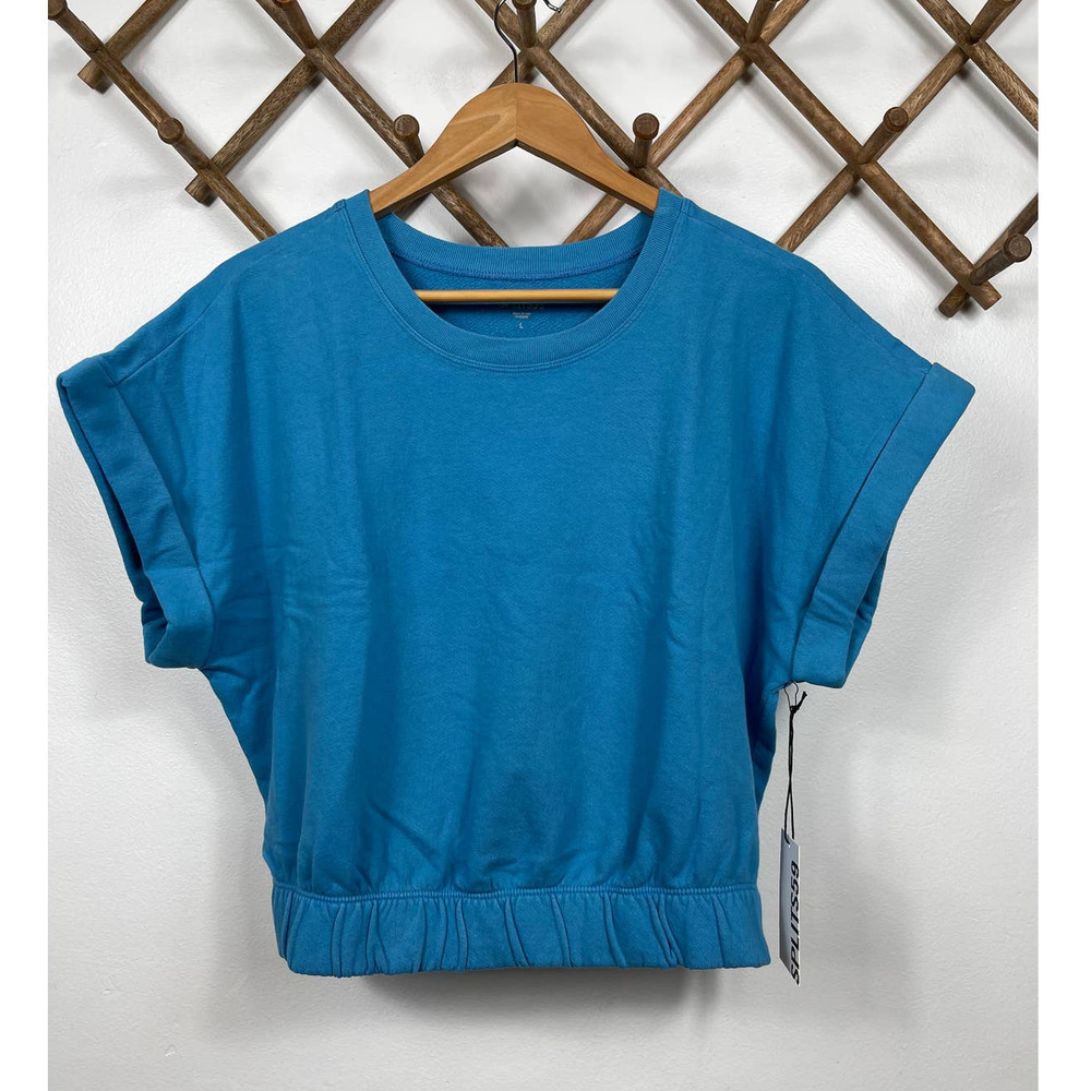 Splits59 Franky French Terry Sweatshirt in Blue Size L - Picture 2 of 10